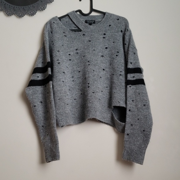 Topshop Tops - TOPSHOP LONG SLEEVE MIDRIFF